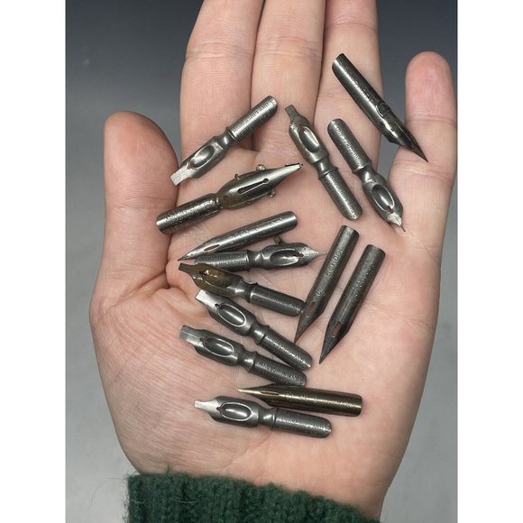 Lot of (15) School Drafting Manusript Nibs Esterbrook Resterbrook Penesco Tank - Picture 3 of 8